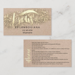 アフターケアの指示ブローマイクロブレードクラフト 名刺