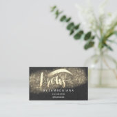 アフターケアの指示ブローマイクロブレードブラックブシン 名刺 (スタンド正面)