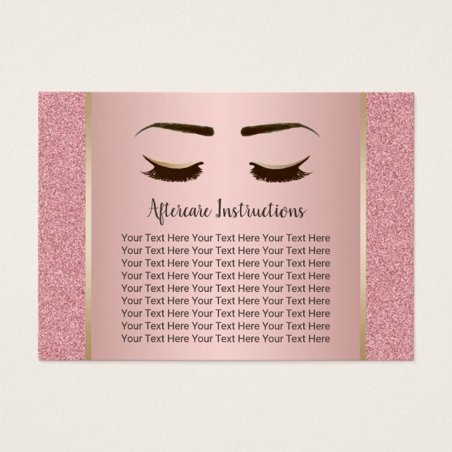 アフターケアの指示メイクアップアーティストバラ金ゴールド (正面)