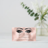 アフターケアの指示ラッシュエクステンションバラSkin 名刺 (スタンド正面)