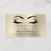 アフターケアの指示ラッシュシャンパイニュアイボリー 名刺 (正面)