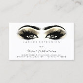 アフターケアの指示ラッシュチャンパイネホワイト金ゴールド 名刺 (正面)