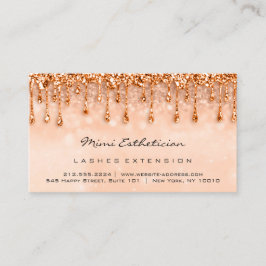 アフターケアの指示ラッシュドリップメイクアップ銅 名刺