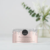 アフターケアの指示ラッシュバラのロゴは灰色を乾燥 名刺 (スタンド正面)