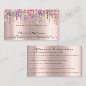 アフターケアの指示ラッシュバラドリップスユニコーン 名刺 (正面/裏面)