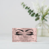 アフターケアの指示ラッシュバラ金ゴールドまつげ 名刺 (スタンド正面)