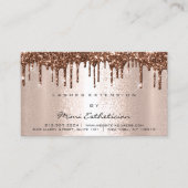 アフターケアの指示ラッシュバラ金ゴールドドリップブラウン 名刺 (正面)