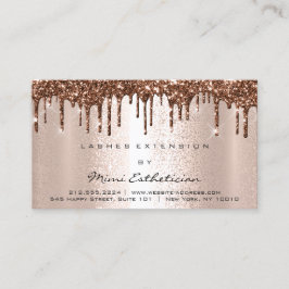 アフターケアの指示ラッシュバラ金ゴールドドリップブラウン 名刺