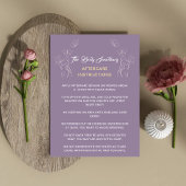 アフターケアの指示ロゴ女性体紫 アドバイスカード