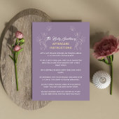 アフターケアの指示ロゴ女性体紫 名刺