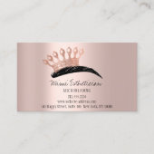 アフターケアの指示眉毛クラウンロゴバラ 名刺 (正面)