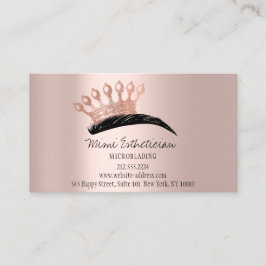 アフターケアの指示眉毛クラウンロゴバラ 名刺