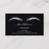 アフターケアの指示眉毛Rosマイクロブレードロゴ 名刺 (正面)