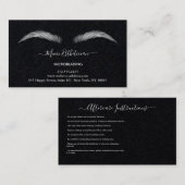 アフターケアの指示眉毛Rosマイクロブレードロゴ 名刺 (正面/裏面)