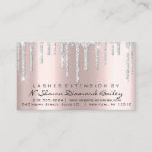 アフターケアの指示Lash Extension Gray Drips 名刺 (正面)