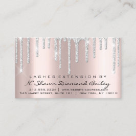 アフターケアの指示Lash Extension Gray Drips 名刺