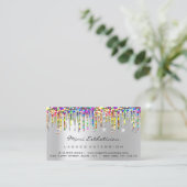 アフターケアの指示Lash Silver自筆証書 名刺 (スタンド正面)