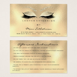 アフターケアの指示Lashes Champaigne金ゴールド