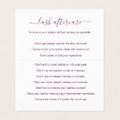 アフターケアエレガントで紫の水色フローラ 名刺 (内部フラット)