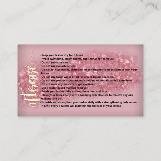 アフターケアブローズロゴマイクロブレイディングバラスタジオブシ 名刺 (裏面)