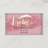 アフターケアブローズロゴマイクロブレイディングバラスタジオブシ 名刺 (正面)