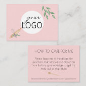 アフターケアベーキング事業ロゴ食品保管事業 名刺 (正面/裏面)