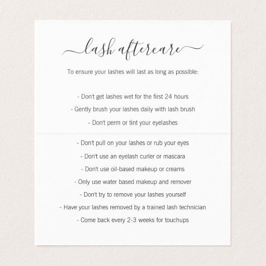 アフターケアラエレガントッシュホワイトウォーター色フローラ 名刺 (内部フラット)