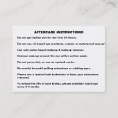 アフターケア名刺を点滅 名刺 (裏面)