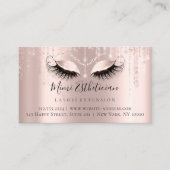 アフターケア指示まつ毛バラ美しい目 名刺 (正面)