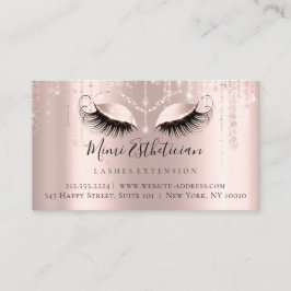 アフターケア指示まつ毛バラ美しい目 名刺
