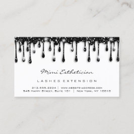 アフターケア指示ラッシュグリッターブラックドリップ 名刺