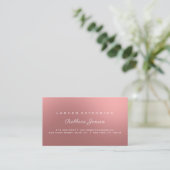 アフターケア指示ラッシュバラきらめく金ゴールド 名刺 (スタンド正面)