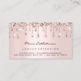 アフターケア指示ラッシュバラグリッターDripBlush 名刺