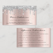 アフターケア指示ラッシュバラスパークコンフェットグレー 名刺 (正面/裏面)