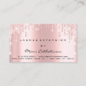 アフターケア指示ラッシュバラ金ゴールドドリップピンク 名刺 (正面)