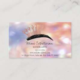 アフターケア指示眉毛クラウンバラ自筆画 名刺