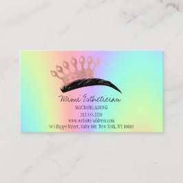 アフターケア指示眉毛クラウンバラ自筆証書 名刺