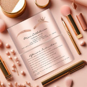 アフターケア指示眉毛バラマイクロブレード 名刺