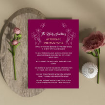 アフターケア教育ロゴ女性体Burgundy