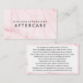 アフターケア気にの指示まつげエクステンション 名刺 (正面/裏面)