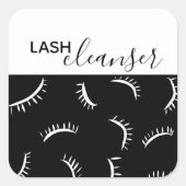 アフターケア用Lash Extension Cleanserラベル スクエアシール (正面)
