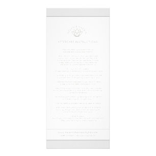 アフターケア耳ピアスの指示 ラックカード