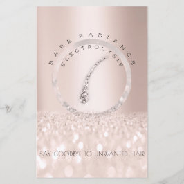 アフターケア説明 ローズグリッター電気脱毛1 チラシ