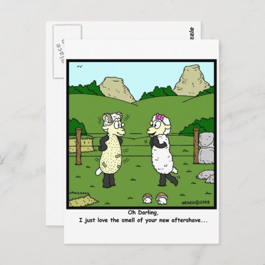 アフターシェーブ ポストカード (正面/裏面)