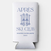 アフタースキークラブ ウィンタースキーバチェロレッテパーティーのお土産 スリム缶クーラー (裏面)