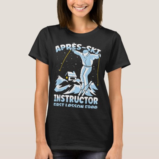 アフタースキー インストラクター スキー _1 Tシャツ (正面)