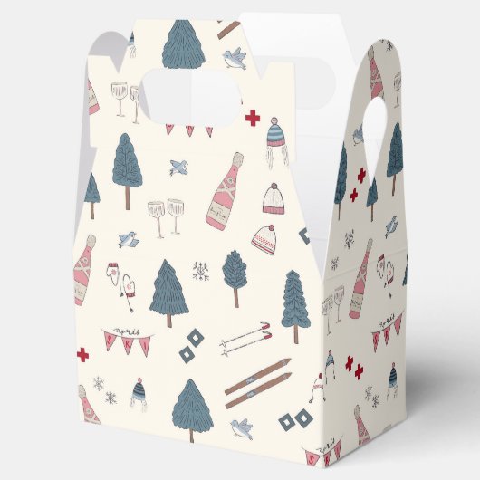 アフタースキー ウィンターバチェロレッテパーティーの景品ボックス フェイバーボックス (オープン)