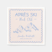 アフタースキー ウィンターバチェロレッテ バッハ クラブ スタンダードカクテルナプキン (正面)