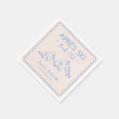 アフタースキー ウィンターバチェロレッテ バッハ クラブ スタンダードカクテルナプキン (角)