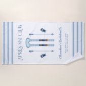 アフタースキー ウィンターブライダルシャワー  ビーチタオル (正面)